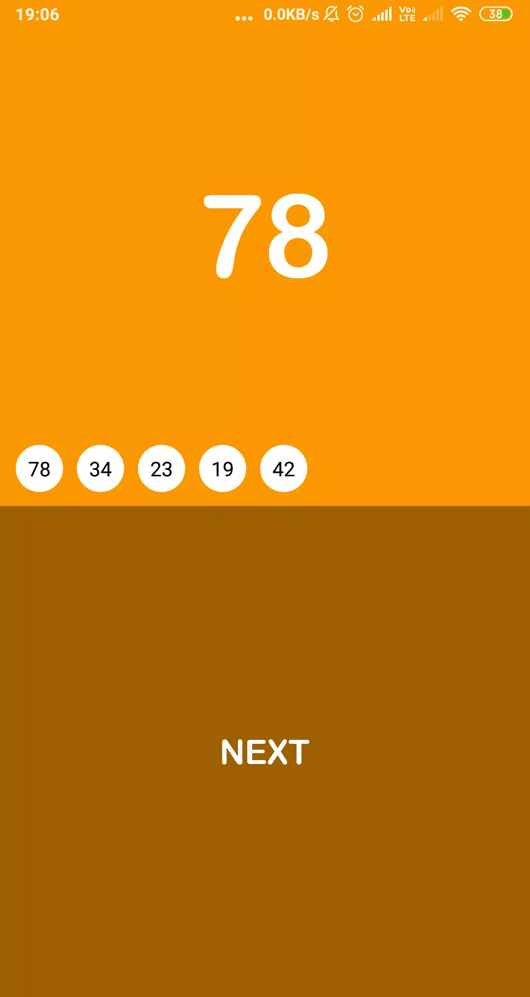 Tangkapan skrin Smart Housie Number Picker