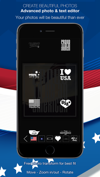 4th of July Pics – Patriotic pic stickers America Screenshots