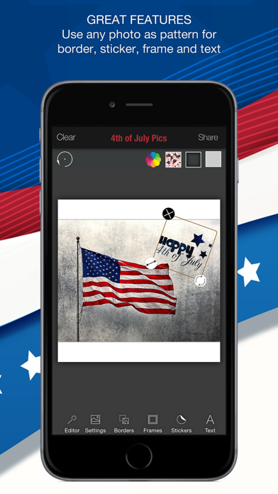 4th of July Pics – Patriotic pic stickers America Screenshots