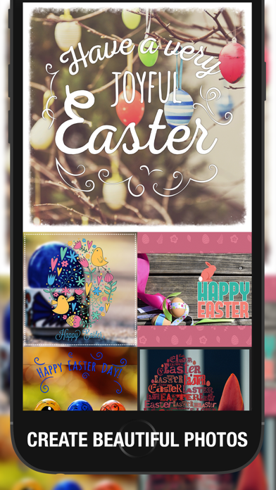 EasterPic Happy Easter Photo Editing - Add artwork, text and sticker over picture. Hand picked & hi-res design elements Screenshots
