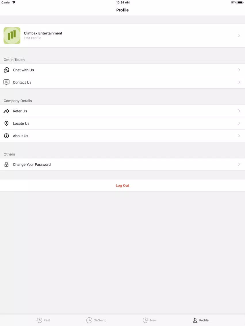 Climbax Entertainment iPad Screenshots