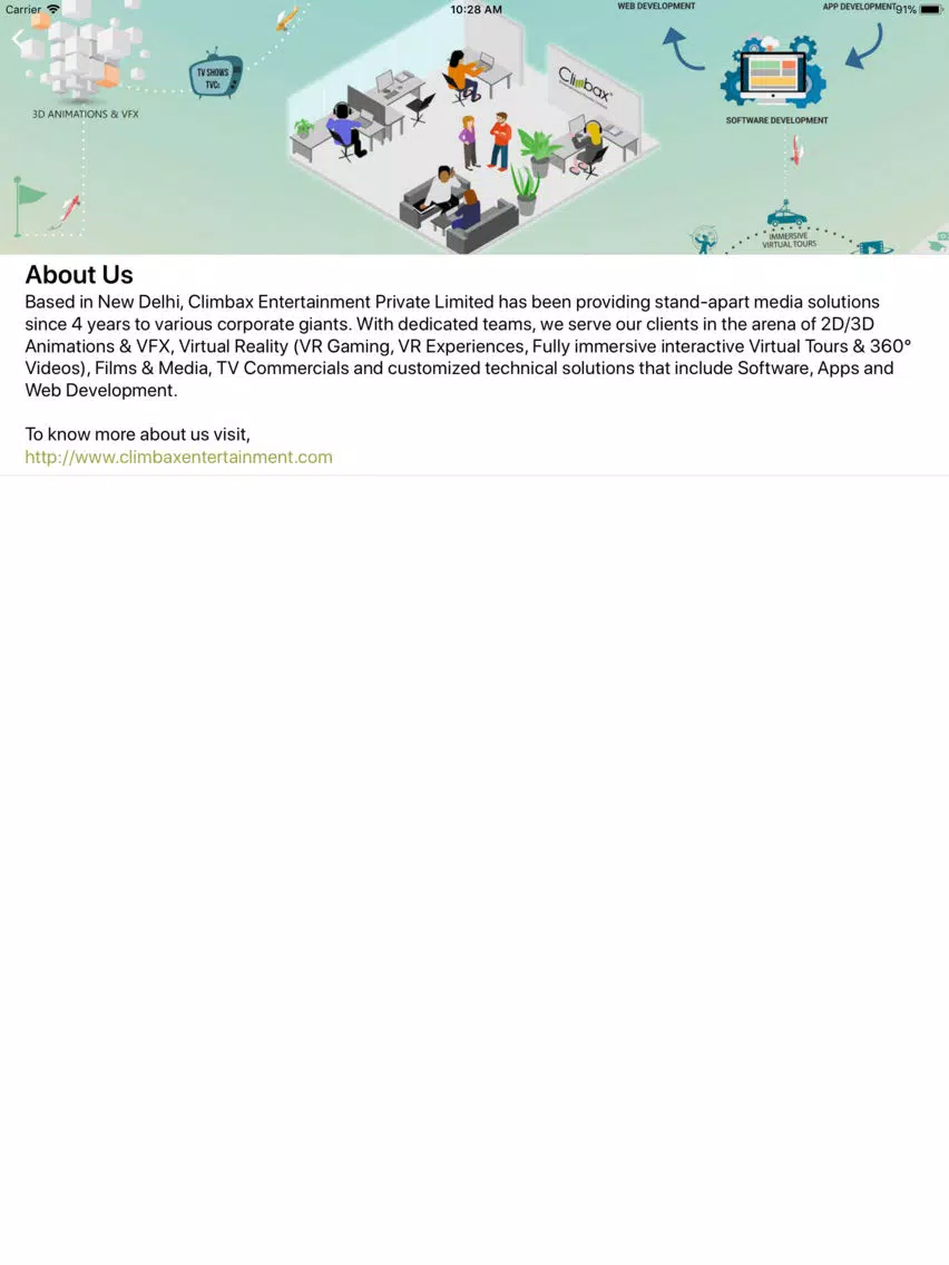 Climbax Entertainment iPad Screenshots