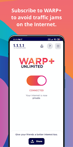 1.1.1.1 + WARP: Safer Internet Screenshots