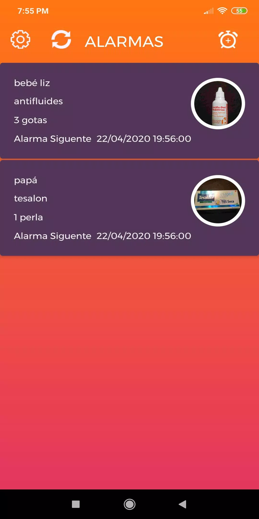 medication alarm Screenshots