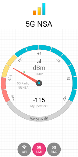 Signal Strength Screenshots