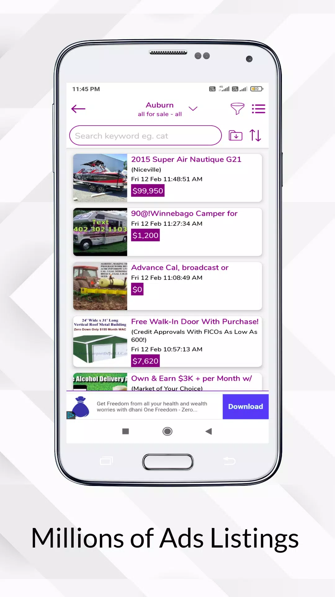 Classified Ads Screenshots