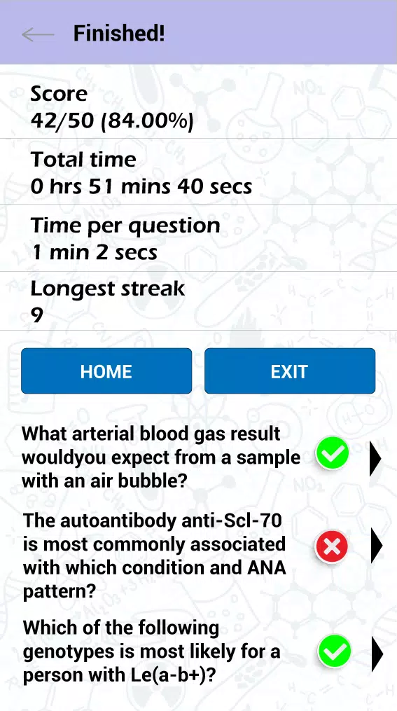 Clinical Lab Science Review Screenshots