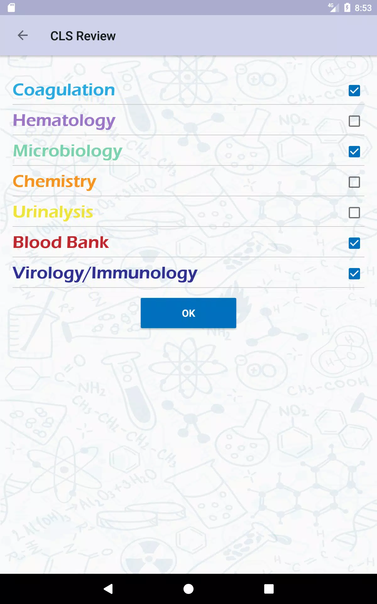 Clinical Lab Science Review Screenshots