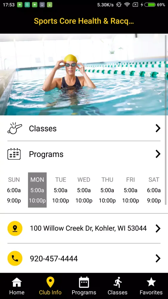 Sports Core Member App Screenshots