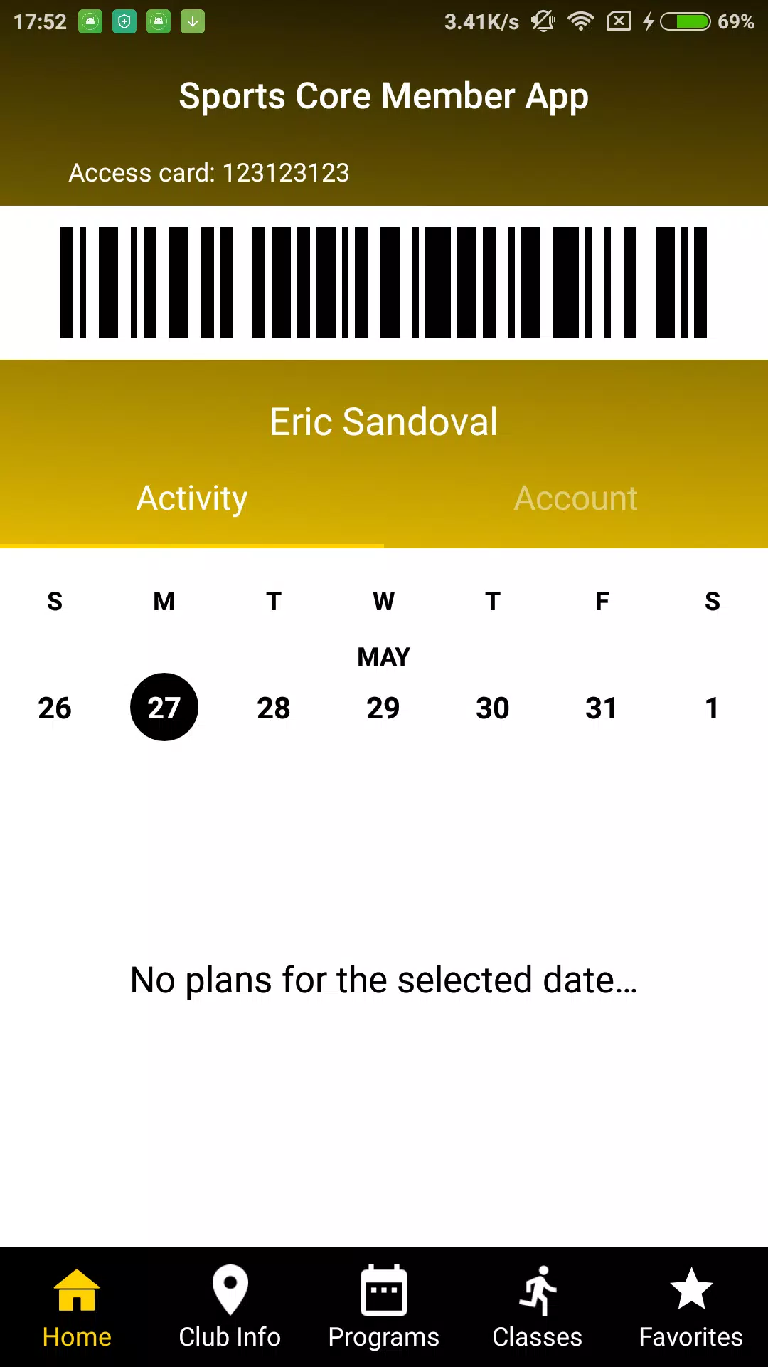 صور Sports Core Member App