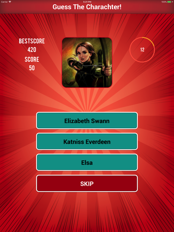 Character Quiz Movies Cartoon iPad Screenshots