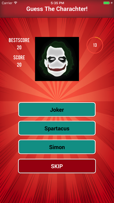 Character Quiz Movies Cartoon Screenshots