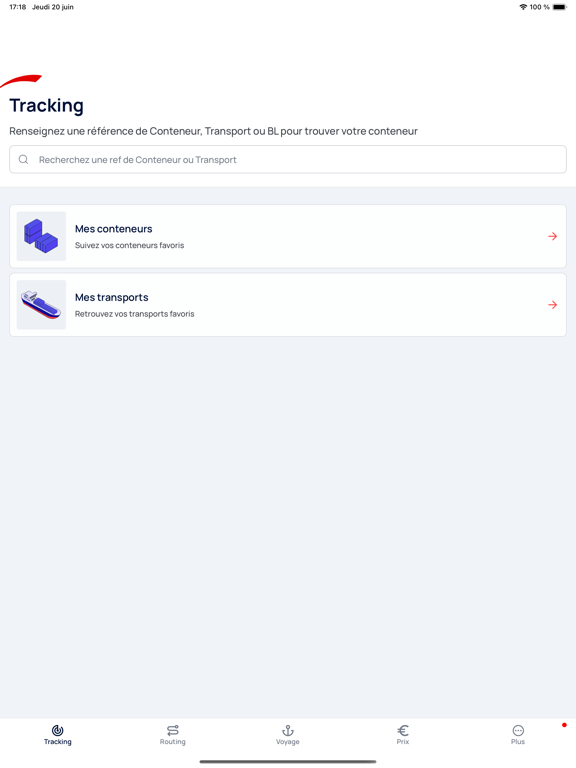 CMA CGM iPad Screenshots