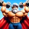 Lifting Super Hero Gym Clicker