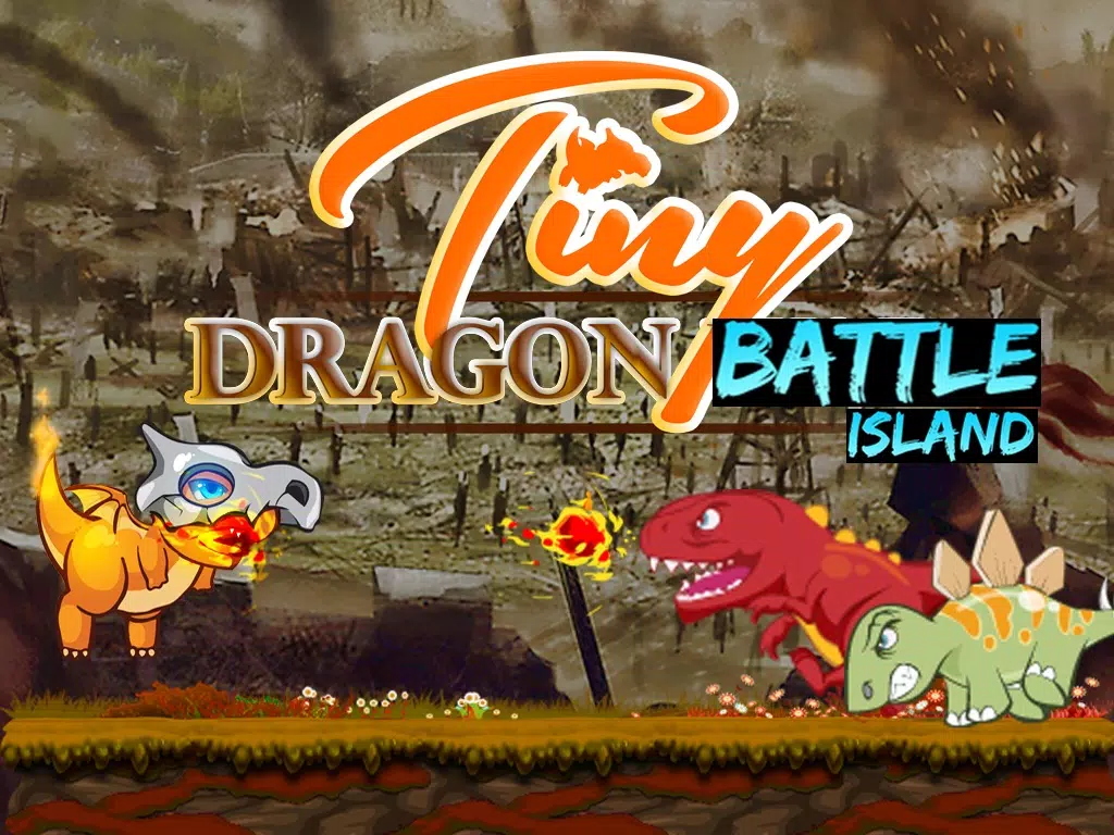 Tangkapan layar Tiny Dragon Battle Islands: Heroes vs Monsters, Evolution of a Hero in a Major Action Mayhem unleashed on the Devious & Shattered Island iPad 