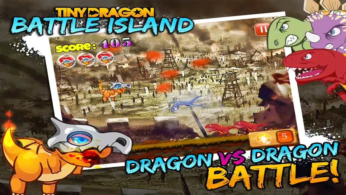 Tiny Dragon Battle Islands: Heroes vs Monsters, Evolution of a Hero in a Major Action Mayhem unleashed on the Devious & Shattered Island應用截圖