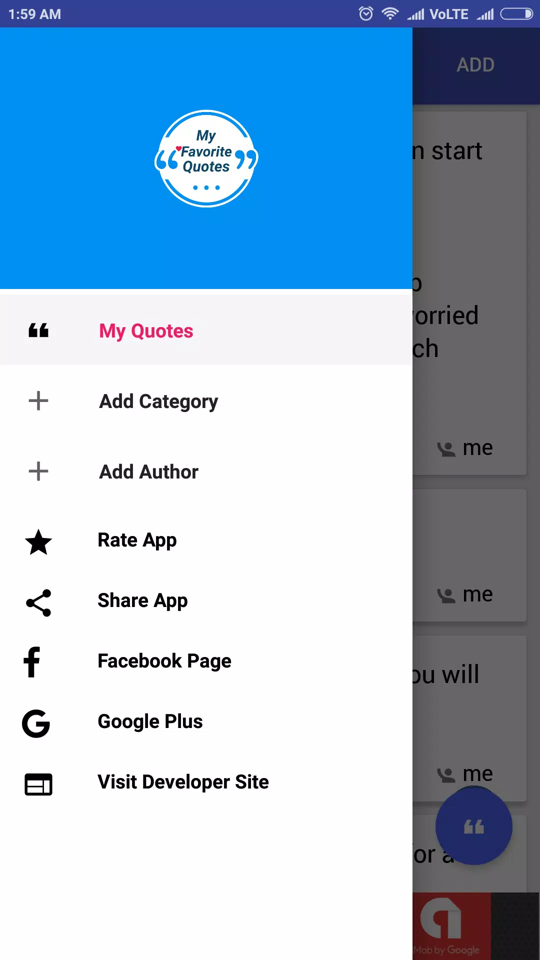 My Favorite Quotes Screenshots