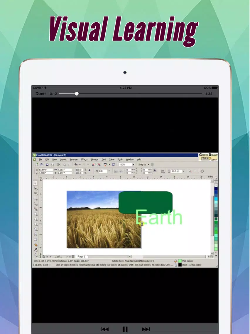 Videos Training & Tutorial For CorelDraw Pro iPad Screenshots