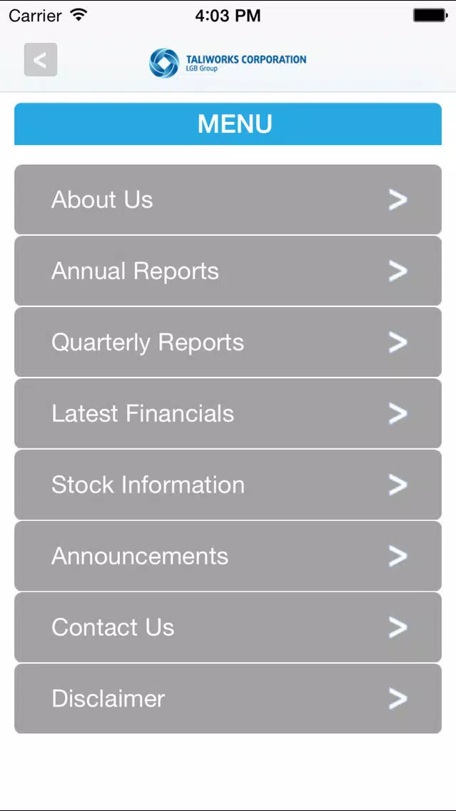 Taliworks Investor Relations Screenshots