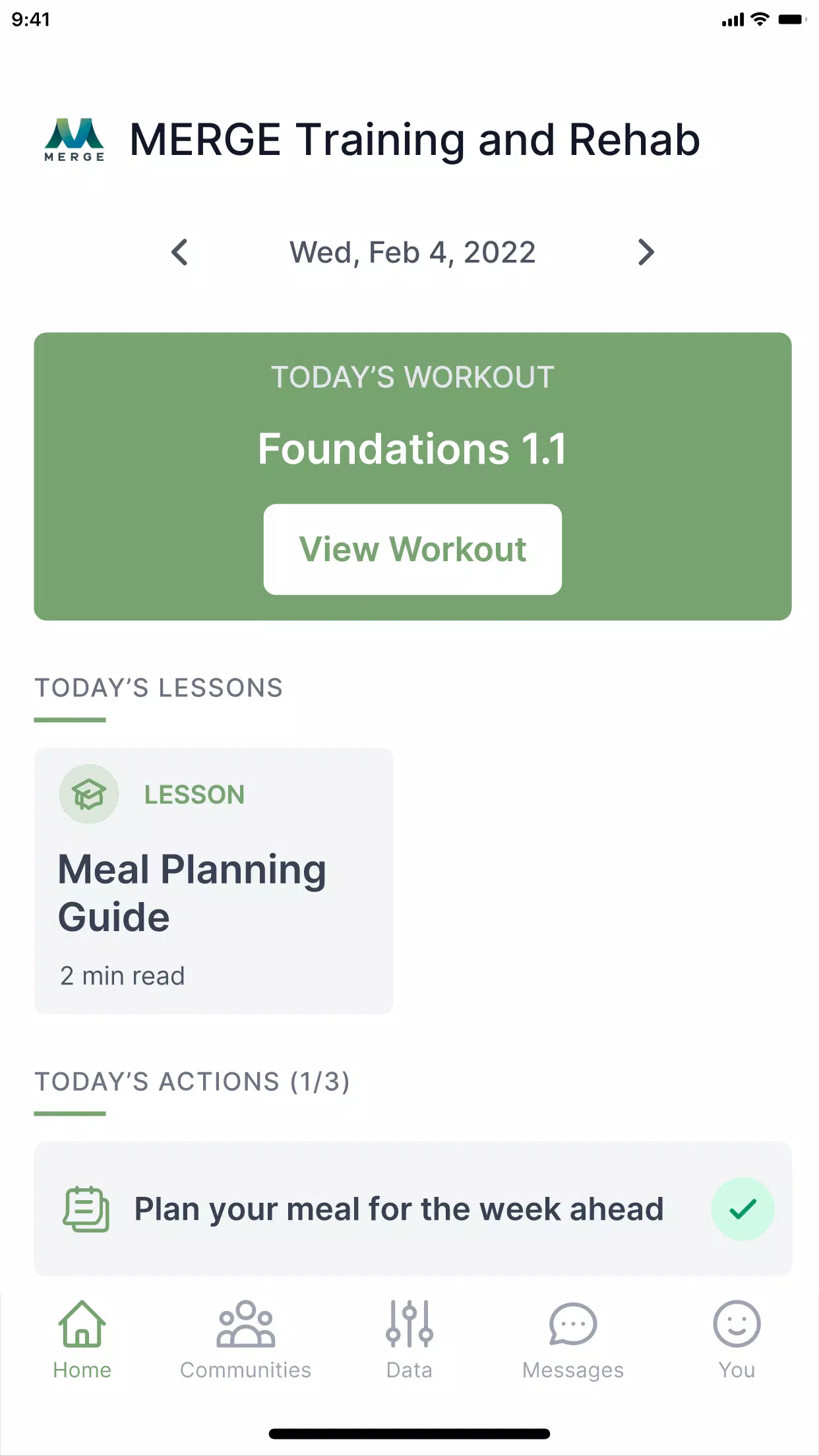 MERGE Training and Rehab سکرین شاٹس