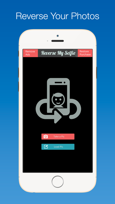 Reverse My Selfie : horizontal reverse your front facing camera photos Screenshots