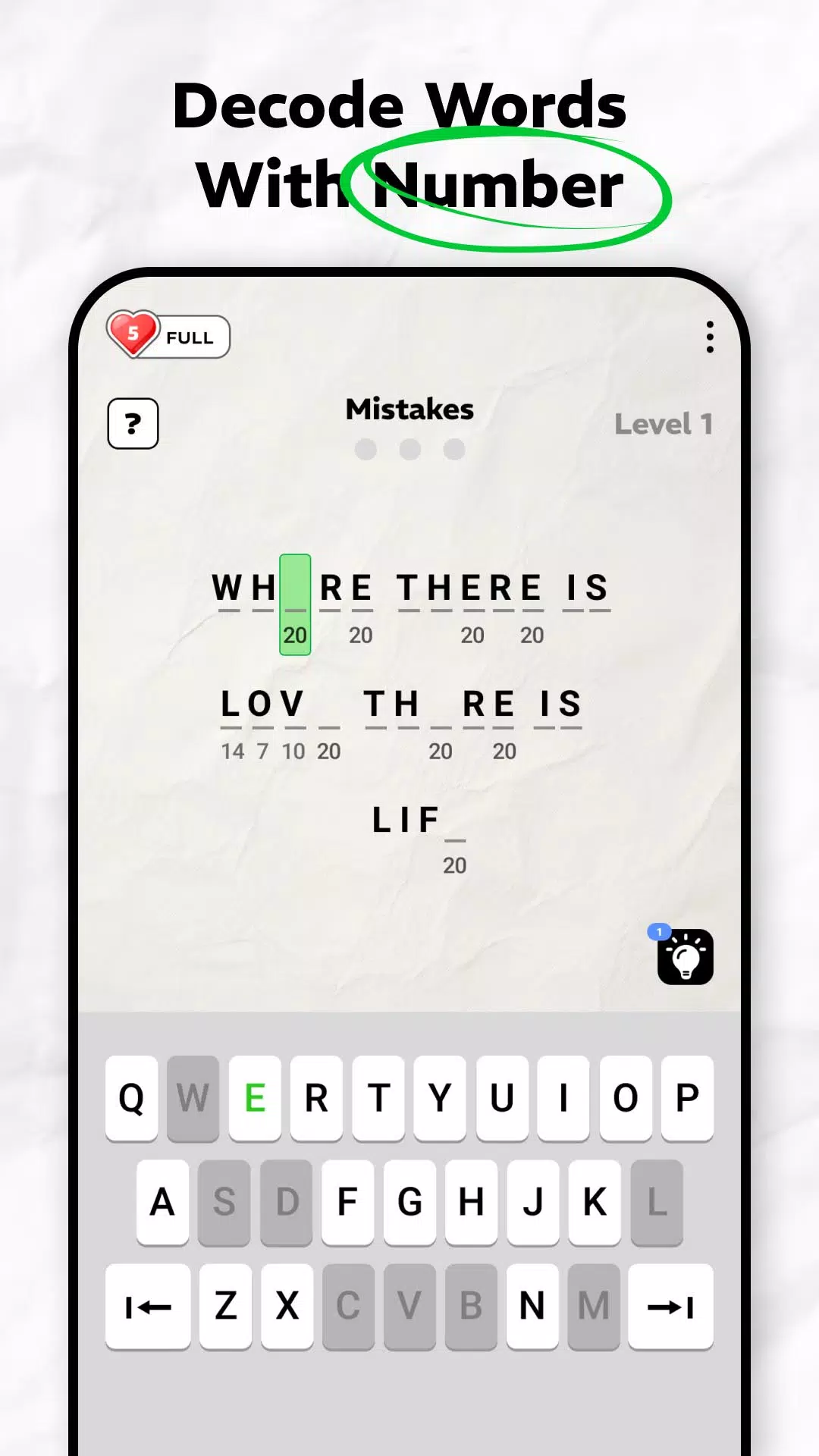 Cryptogram IQ Screenshots