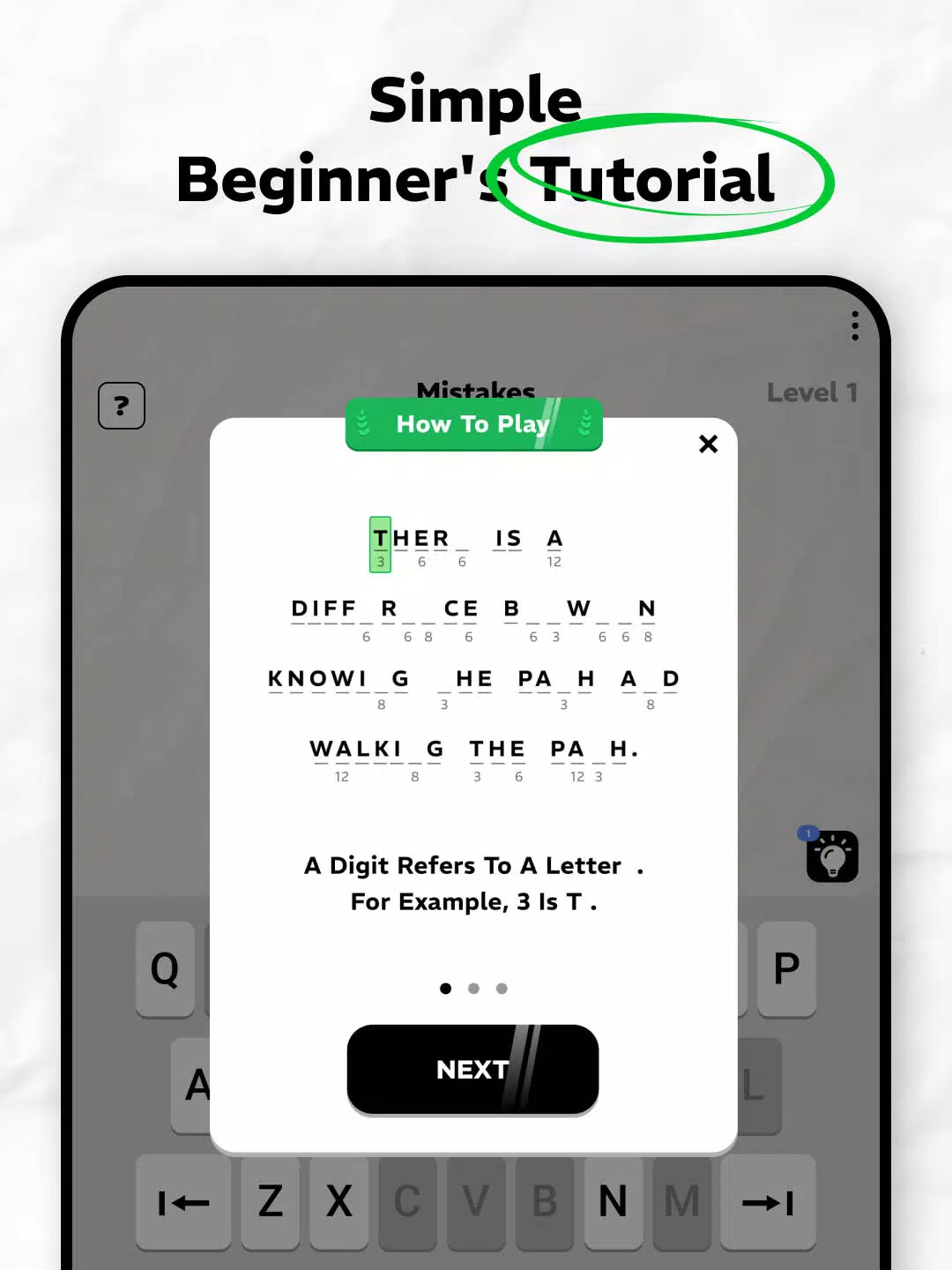 Cryptogram IQ Screenshots