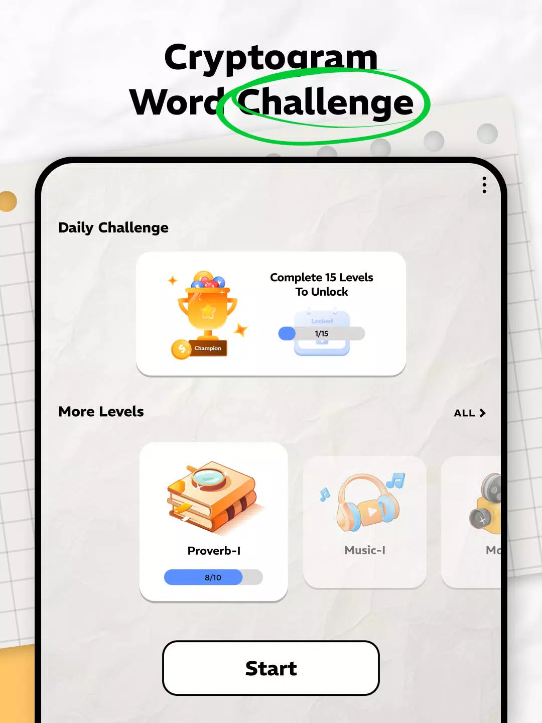 Cryptogram IQ Screenshots