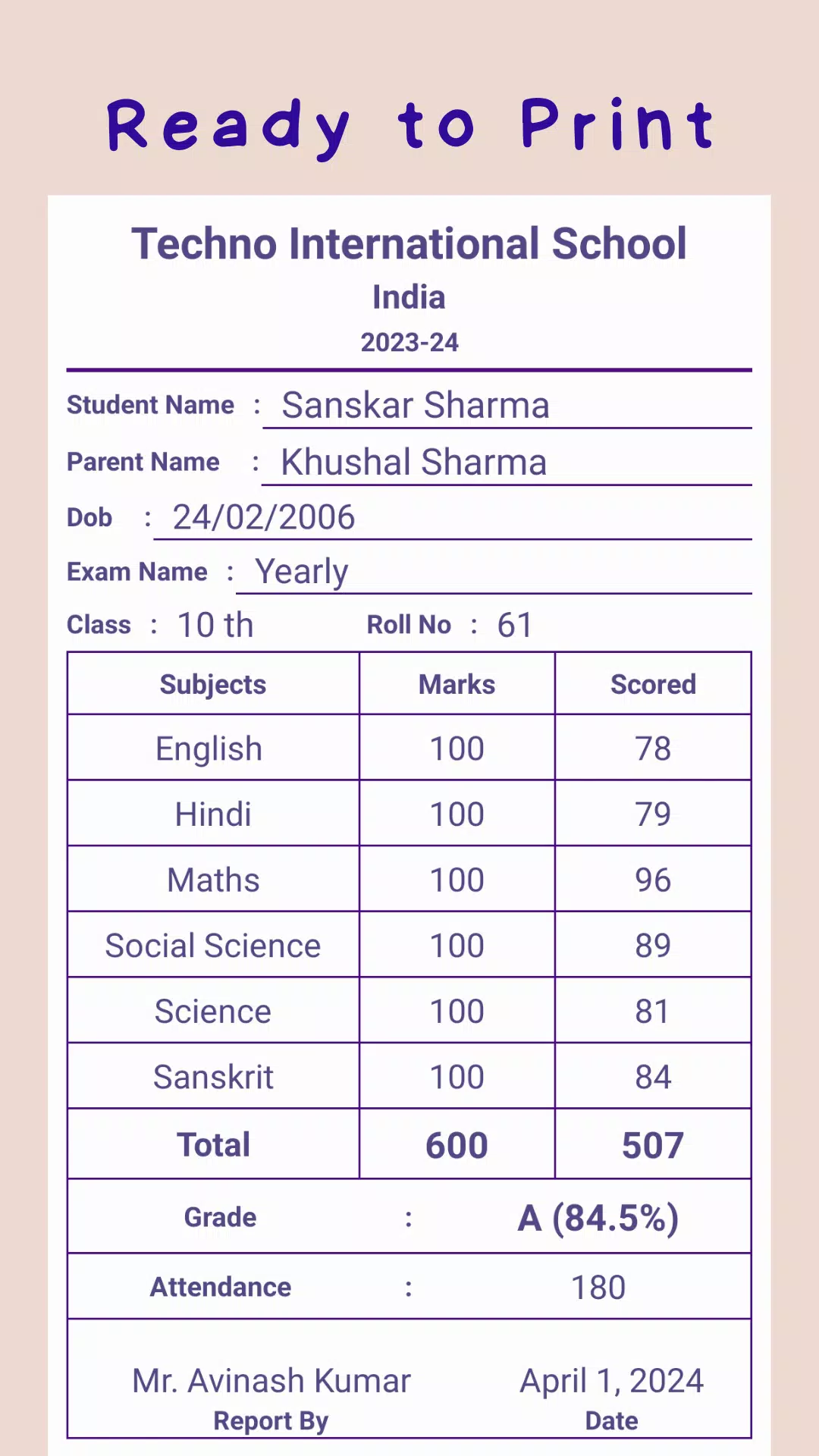 Report Card Maker Screenshots