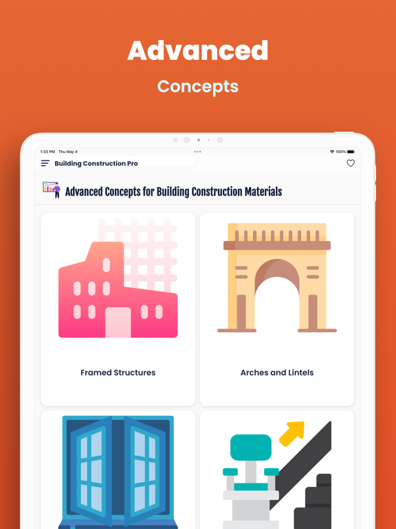 Learn Building Construction iPad Screenshots