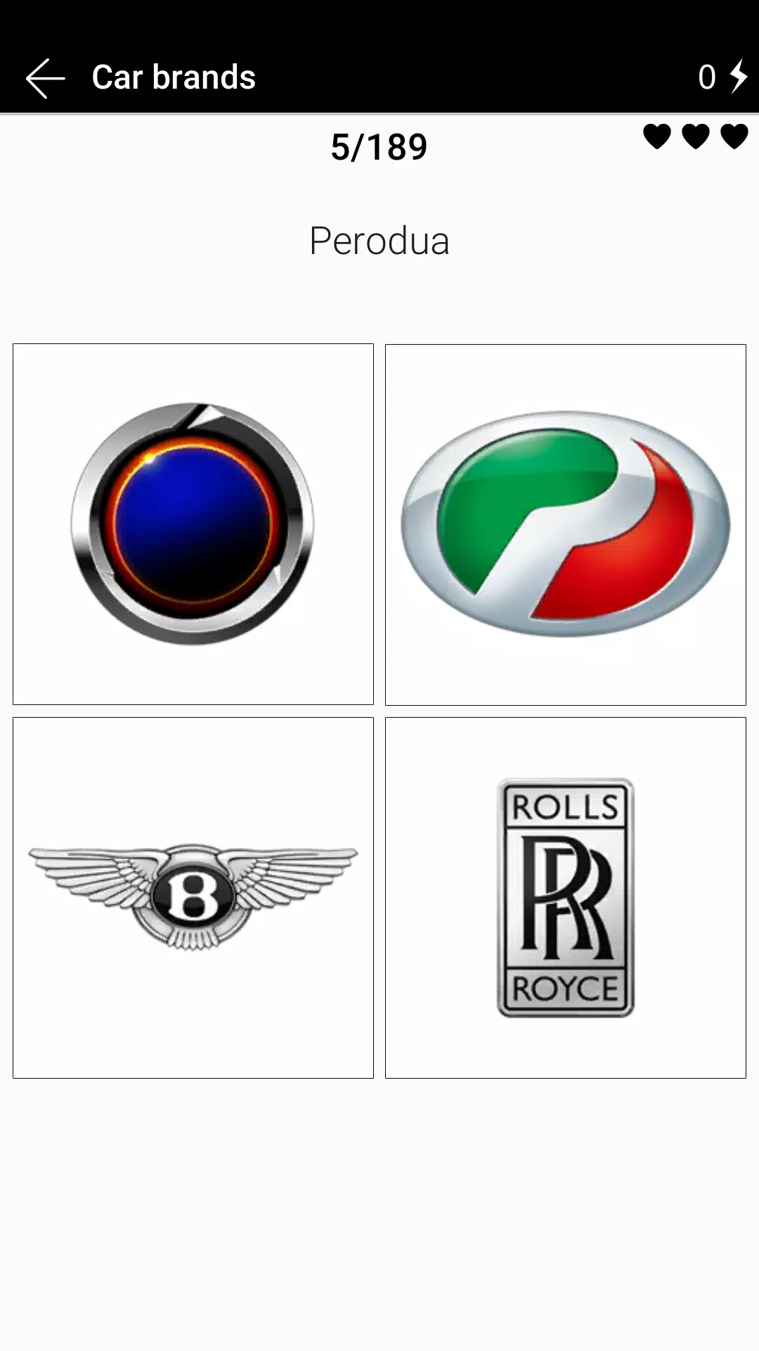 Car Brands - Photo Quiz and Te Screenshots
