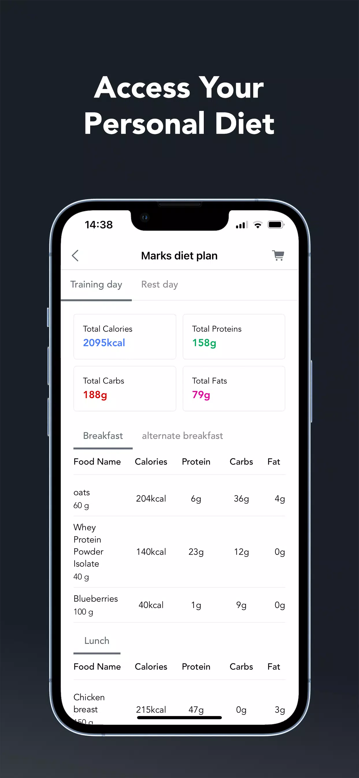 Luke Evans Fitness Online Screenshots
