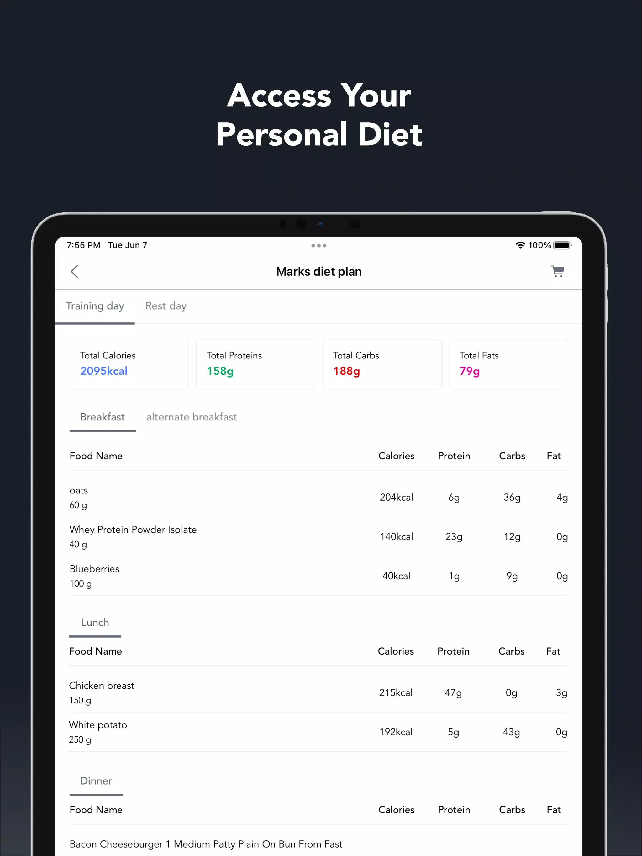 Luke Evans Fitness Online Screenshots