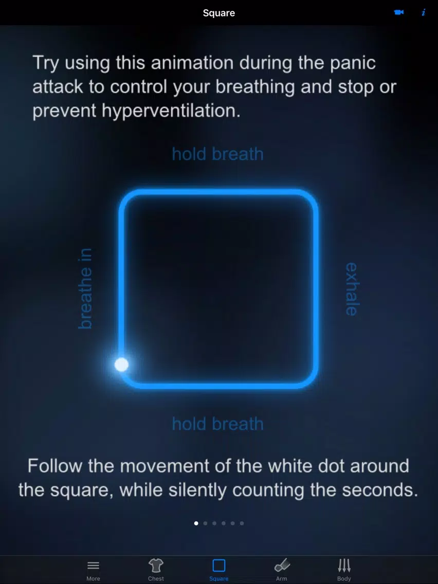 Panic Relief iPad Screenshots