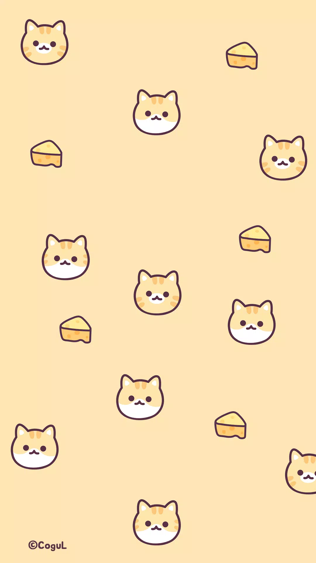 카카오톡 테마 - 치즈 냥이 패턴 Screenshots