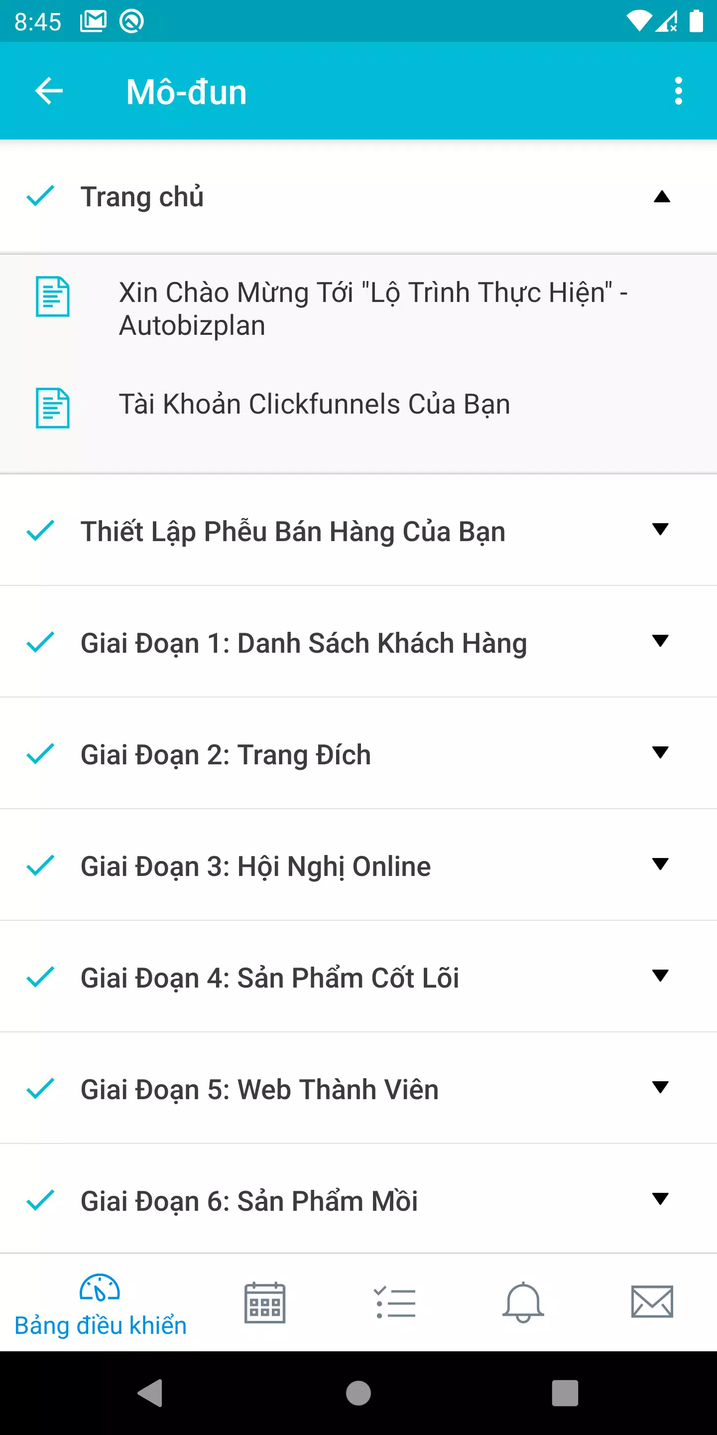 LMS Student Unifilaw Screenshots