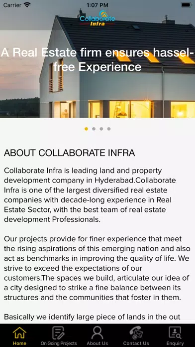Collaborate Infra Screenshots