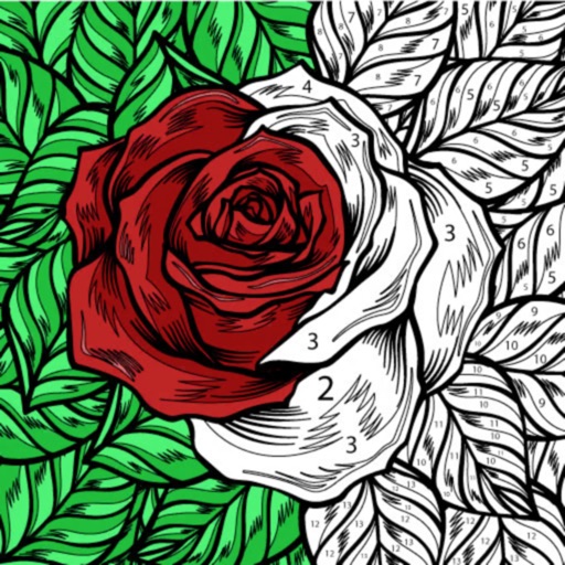 Happy Canvas: Color by Number Happy Canvas: Color by Number