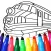 Trains coloring pages