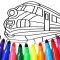 Trains coloring pages