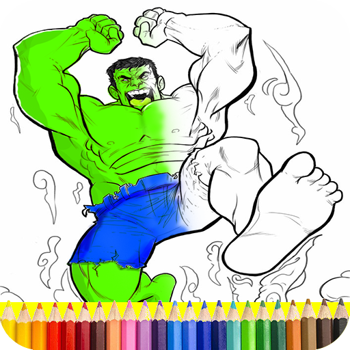 Superhero Coloring Book