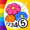 Color by Numbers - Flowers +