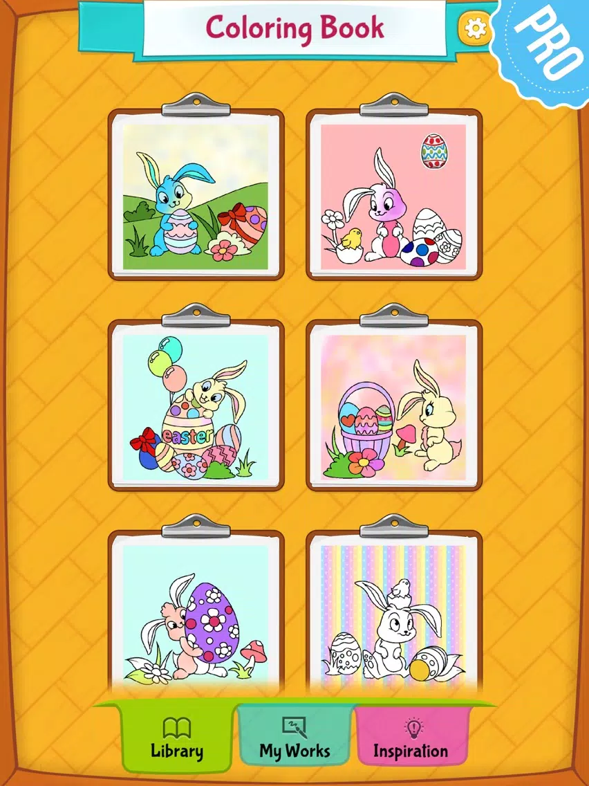 Easter Coloring Pages - Coloring Games for Boys and Girls PRO iPad Screenshots