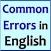 Common Errors in English