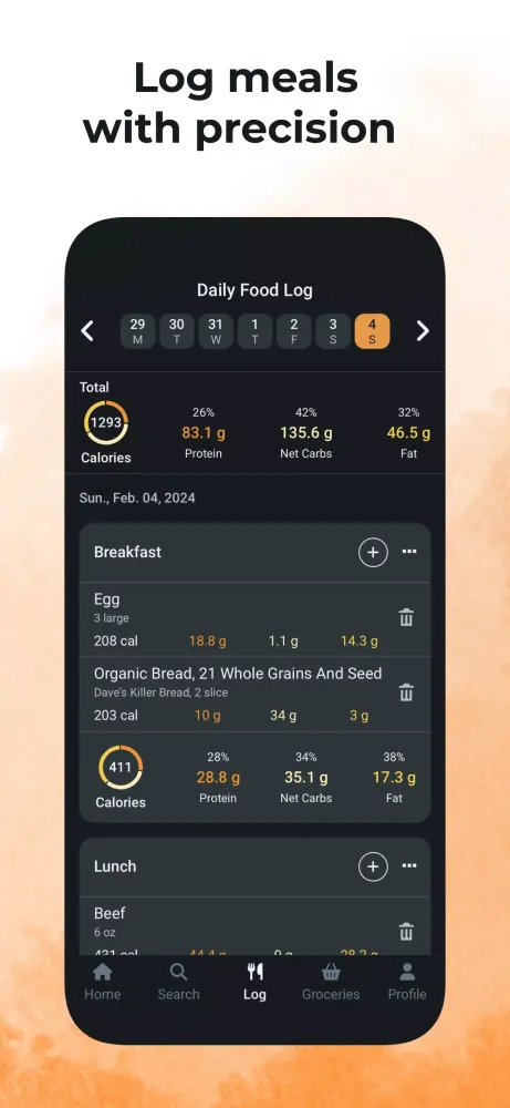 MacroFanatic: Calorie Counter Screenshots