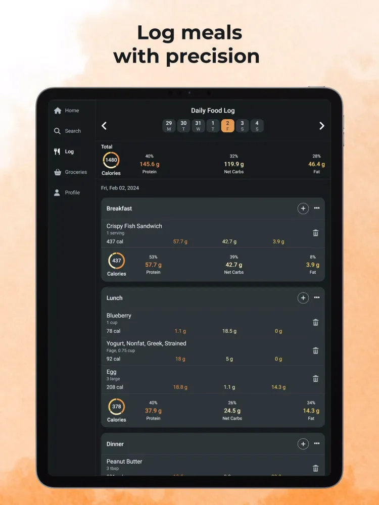 MacroFanatic: Calorie Counter Screenshots