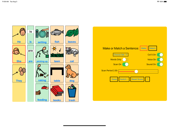 Sentence Key Chores iPad Screenshots