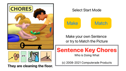 Sentence Key Chores Screenshots