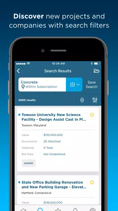 ConstructConnect Contractors Screenshots