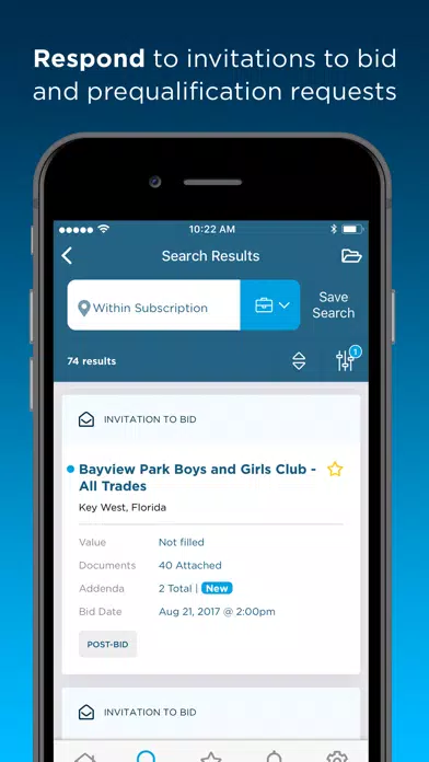 ConstructConnect Contractors Screenshots